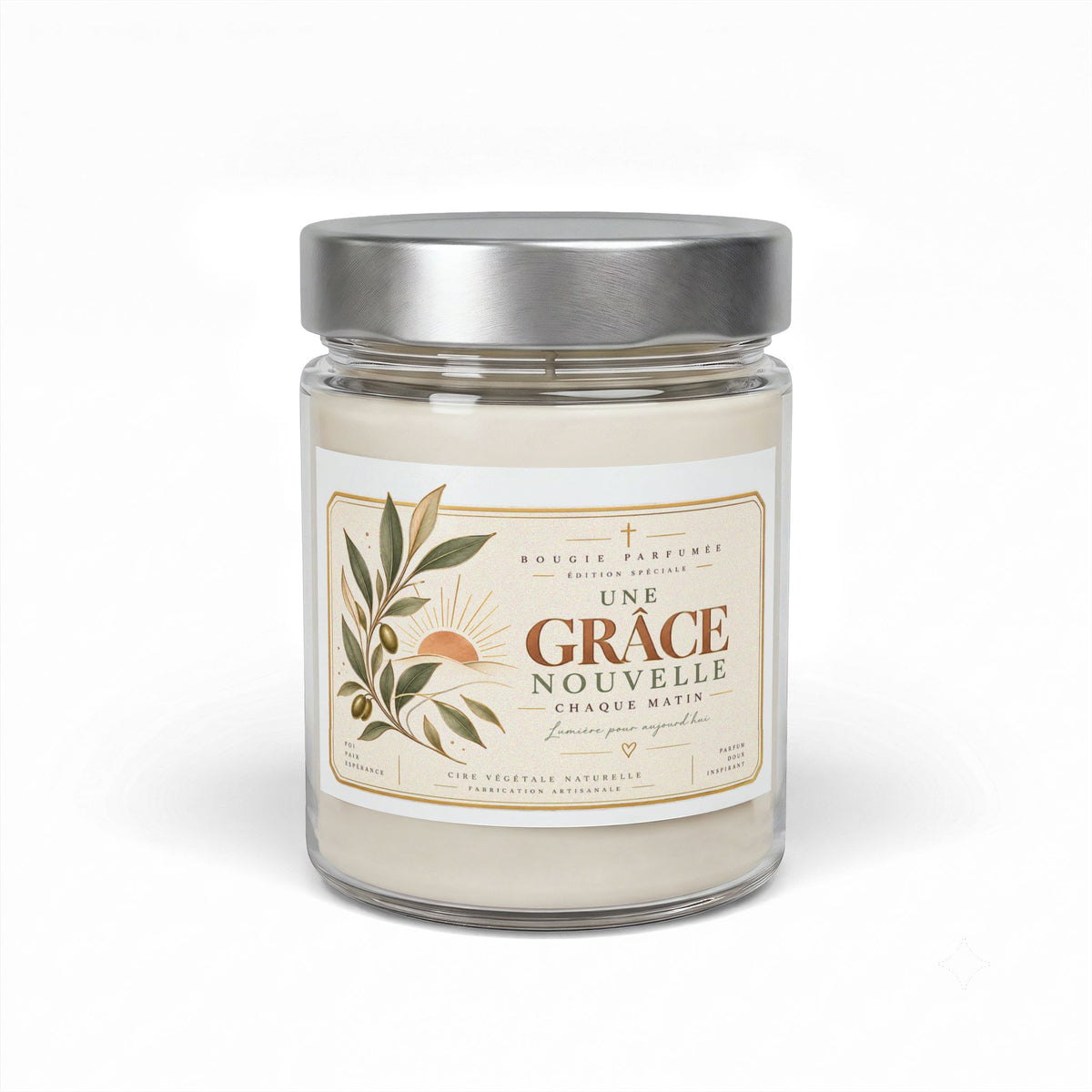 Bougie Parfumée Collection Grace — Une Grâce Nouvelle 3 senteurs 9oz