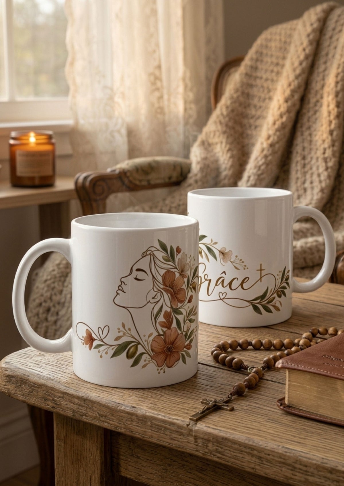 Tasse Céramique Blanche Grace - 11oz Grace