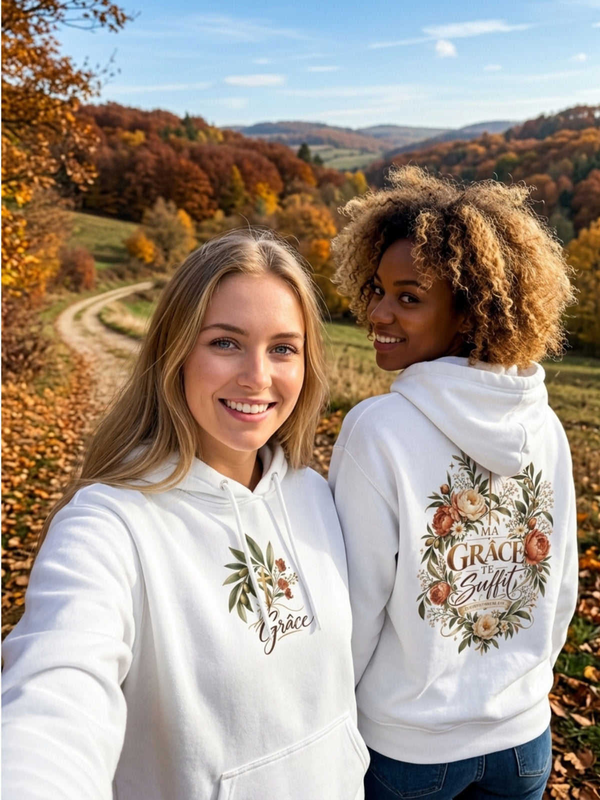 Sweatshirt a Capuche Grace - Ma Grace Te Suffit